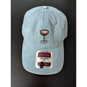 Absolut Vodka Martini Dad Hat Martini Strapback Baseball Cap Otto Denim